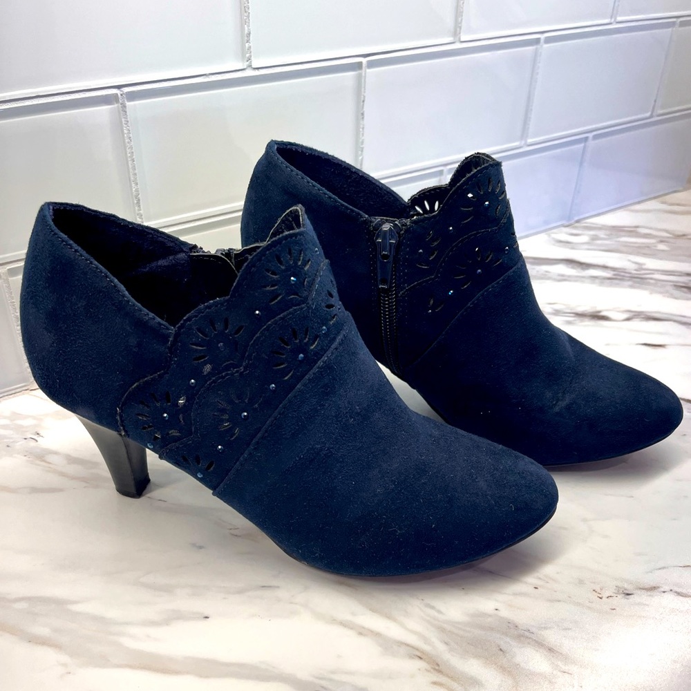 Navy Ankle Boots